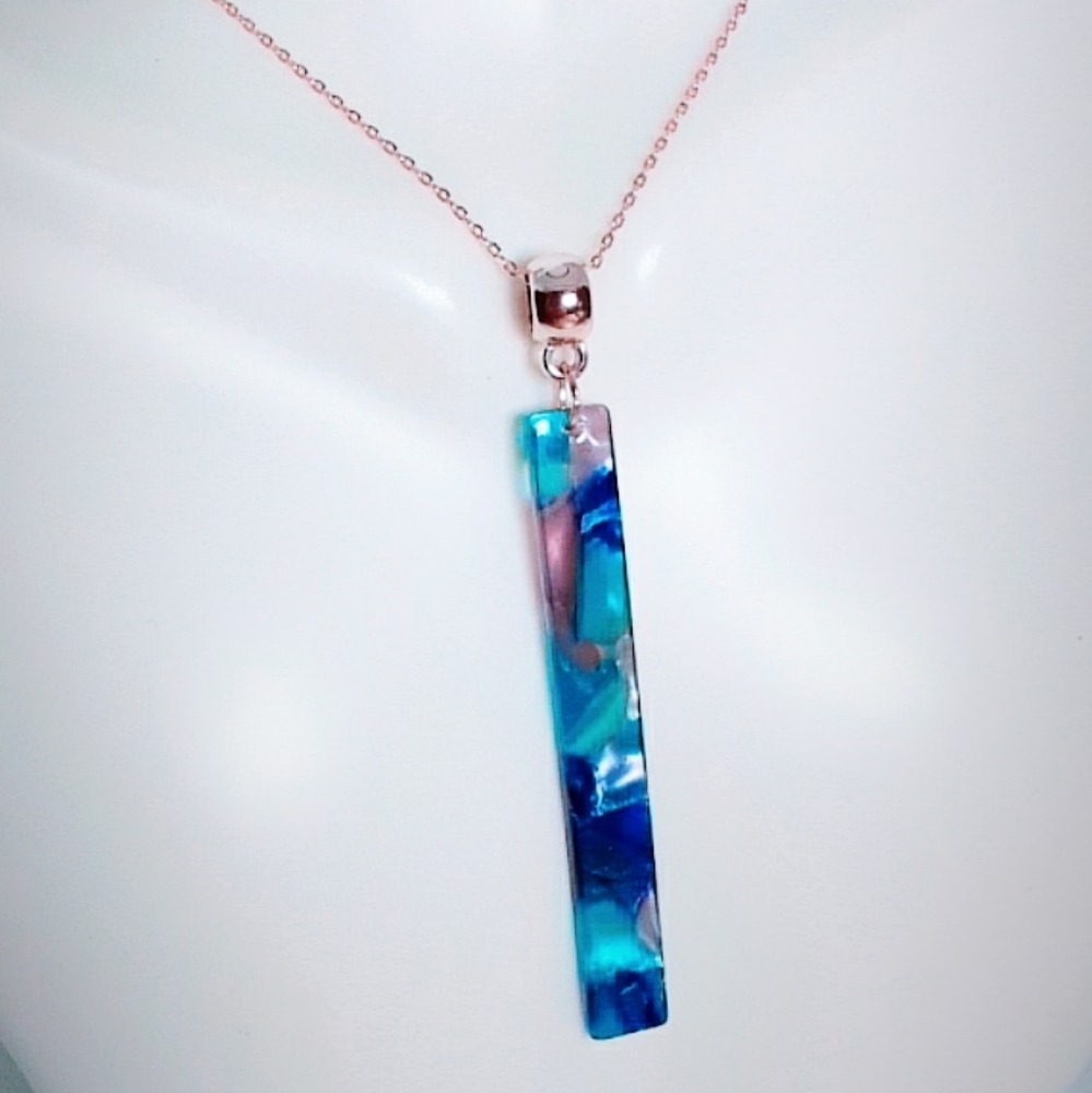 Tortoise shell acrylic Necklace